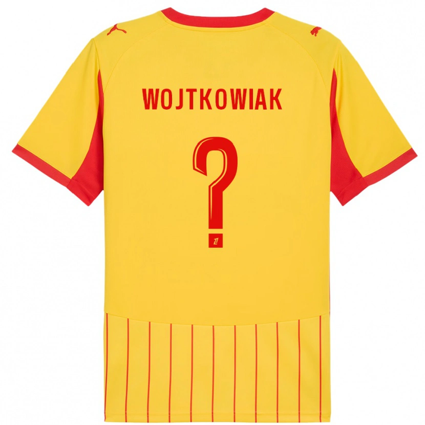 Danxen Uomo Maglia Valentin Wojtkowiak #0 Giallo Rosso Kit Gara Home 2025/26 Maglietta
