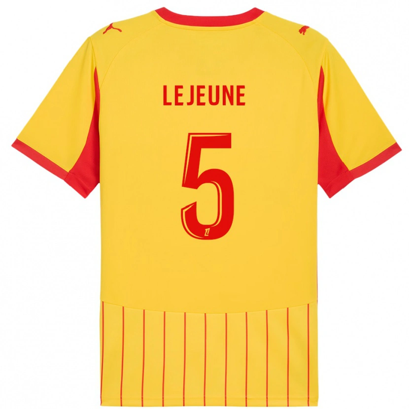 Danxen Uomo Maglia Romane Lejeune #5 Giallo Rosso Kit Gara Home 2025/26 Maglietta