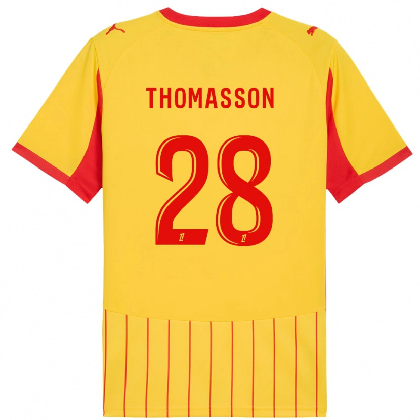 Danxen Uomo Maglia Adrien Thomasson #28 Giallo Rosso Kit Gara Home 2025/26 Maglietta