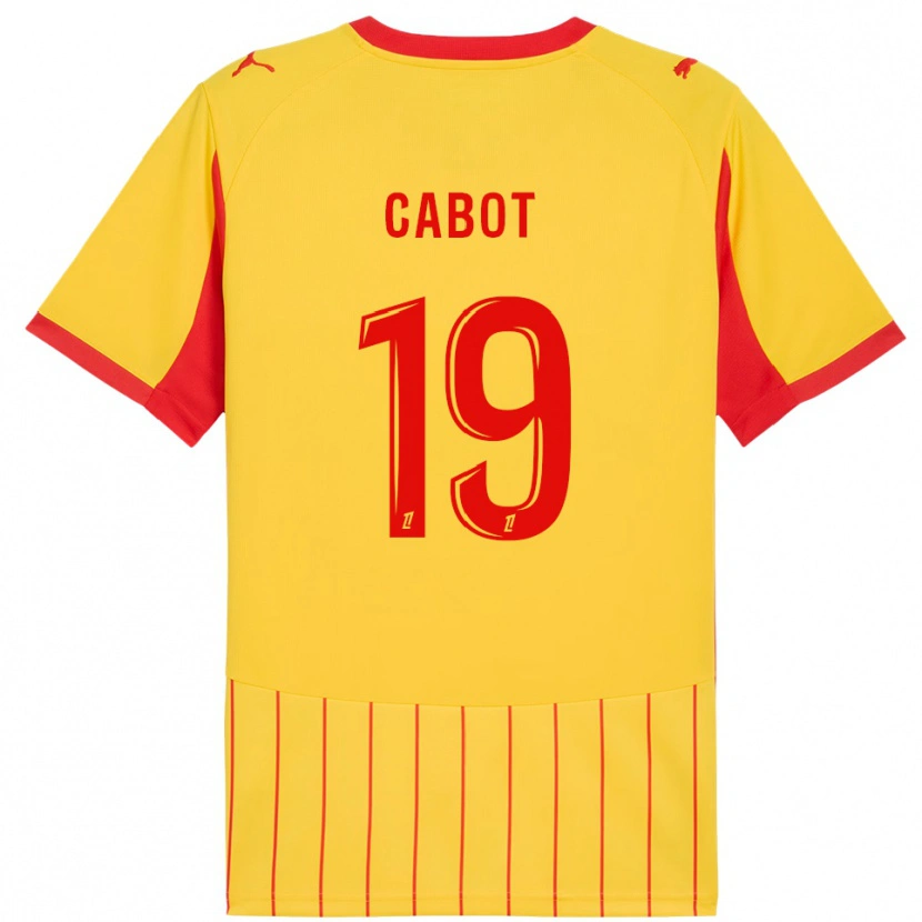 Danxen Uomo Maglia Jimmy Cabot #19 Giallo Rosso Kit Gara Home 2025/26 Maglietta