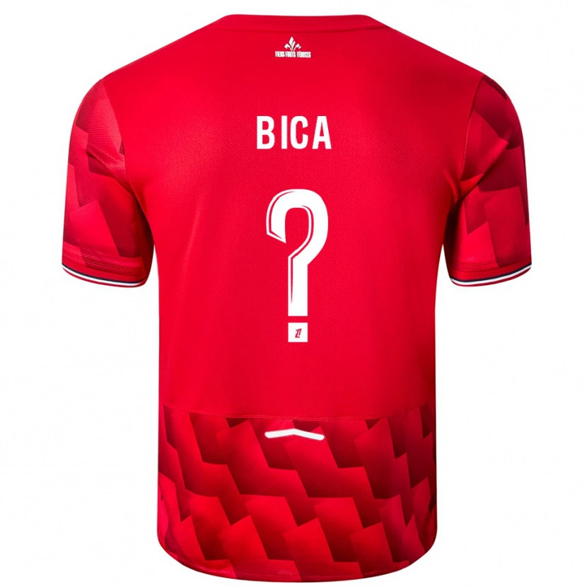 Danxen Uomo Maglia Bica #0 Rosso Bianco Kit Gara Home 2025/26 Maglietta