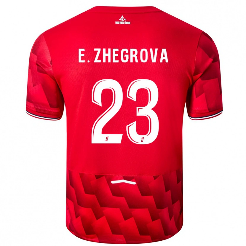 Danxen Uomo Maglia Edon Zhegrova #23 Rosso Bianco Kit Gara Home 2025/26 Maglietta