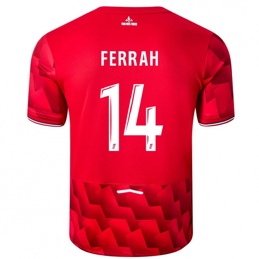 Danxen Uomo Maglia Ichem Ferrah #14 Rosso Bianco Kit Gara Home 2025/26 Maglietta