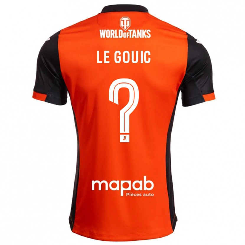 Danxen Uomo Maglia Bryan Le Gouic #0 Nero Arancione Kit Gara Home 2025/26 Maglietta