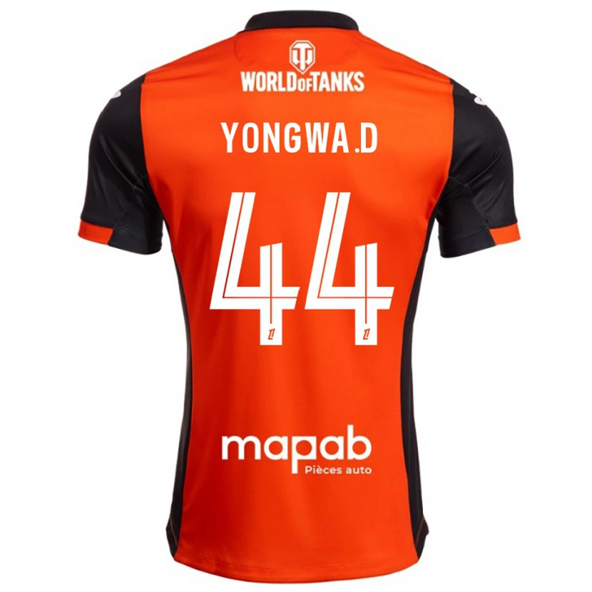 Danxen Uomo Maglia Darlin Yongwa #44 Nero Arancione Kit Gara Home 2025/26 Maglietta