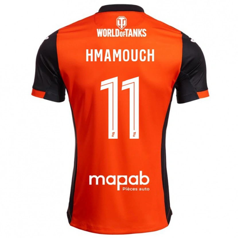 Danxen Uomo Maglia Mohamed-Anouar Hmamouch #11 Nero Arancione Kit Gara Home 2025/26 Maglietta