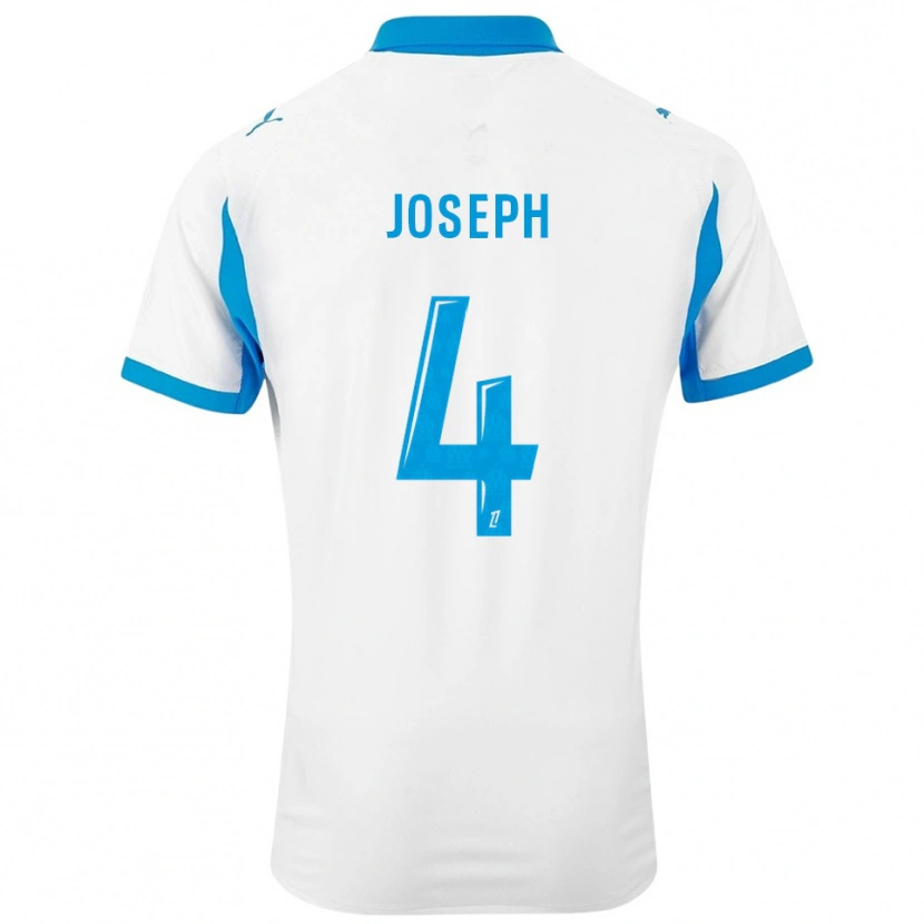 Danxen Uomo Maglia Tabita Joseph #4 Bianco Azzurro Kit Gara Home 2025/26 Maglietta