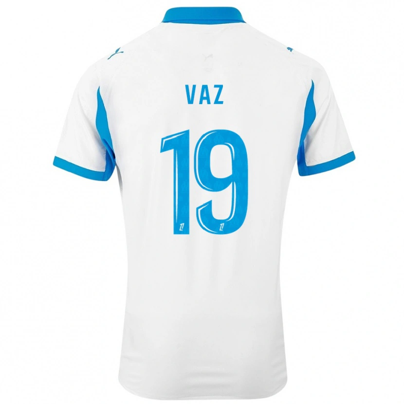 Danxen Uomo Maglia Robinio Vaz #19 Bianco Azzurro Kit Gara Home 2025/26 Maglietta