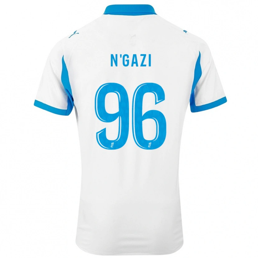 Danxen Uomo Maglia Chloé N'gazi #96 Bianco Azzurro Kit Gara Home 2025/26 Maglietta