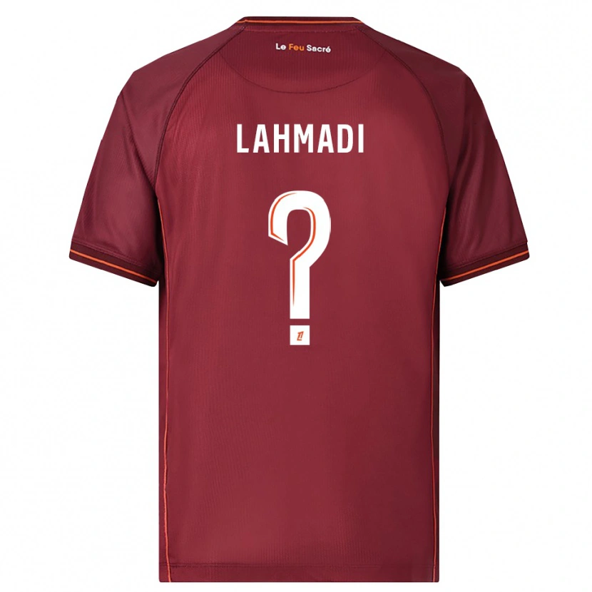 Danxen Uomo Maglia Mehdi Lahmadi #0 Borgogna Bianco Kit Gara Home 2025/26 Maglietta