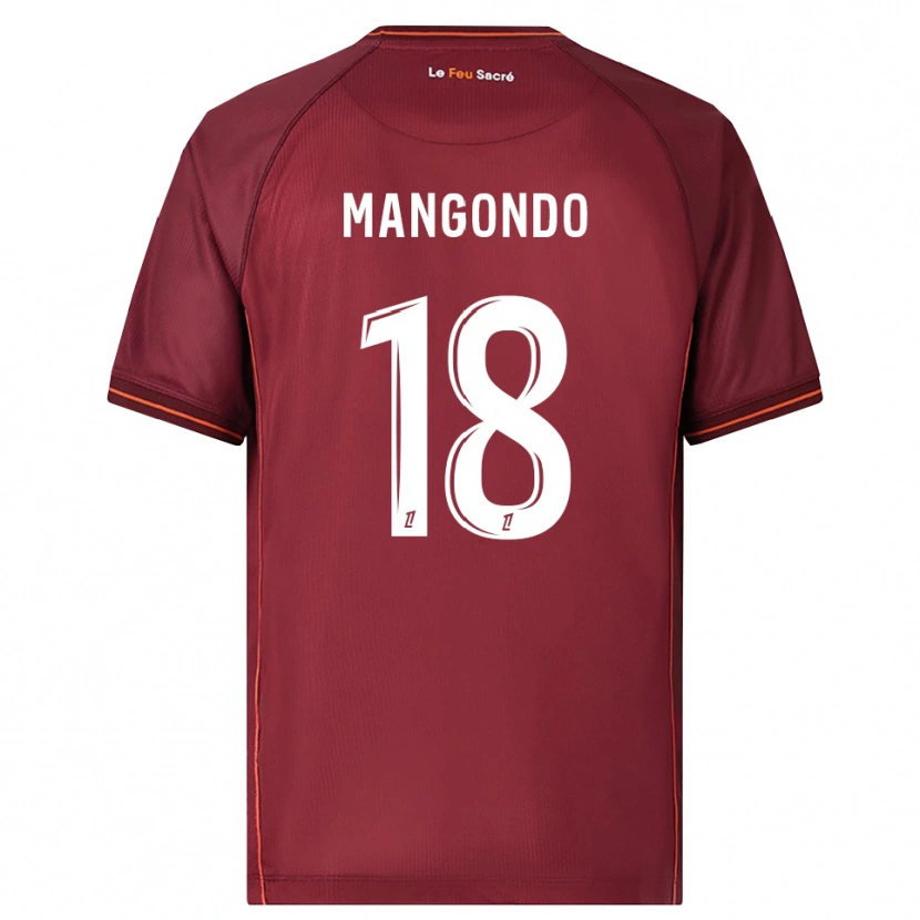 Danxen Uomo Maglia Joseph Mangondo #18 Borgogna Bianco Kit Gara Home 2025/26 Maglietta