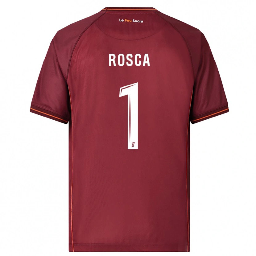 Danxen Uomo Maglia Daniel Rosca #1 Borgogna Bianco Kit Gara Home 2025/26 Maglietta
