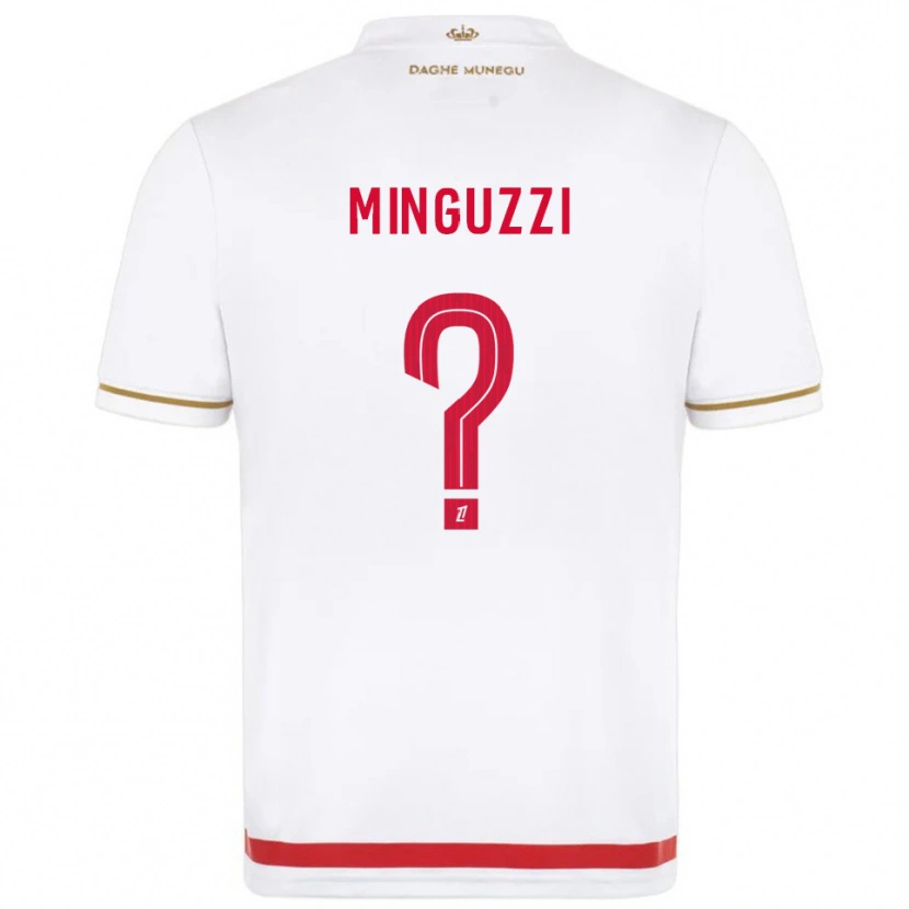 Danxen Uomo Maglia Matteo Minguzzi #0 Rosso Bianco Kit Gara Home 2025/26 Maglietta
