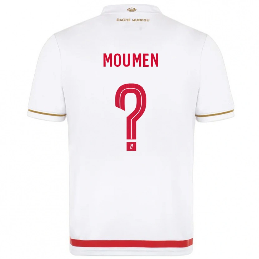Danxen Uomo Maglia Jebril Moumen #0 Rosso Bianco Kit Gara Home 2025/26 Maglietta