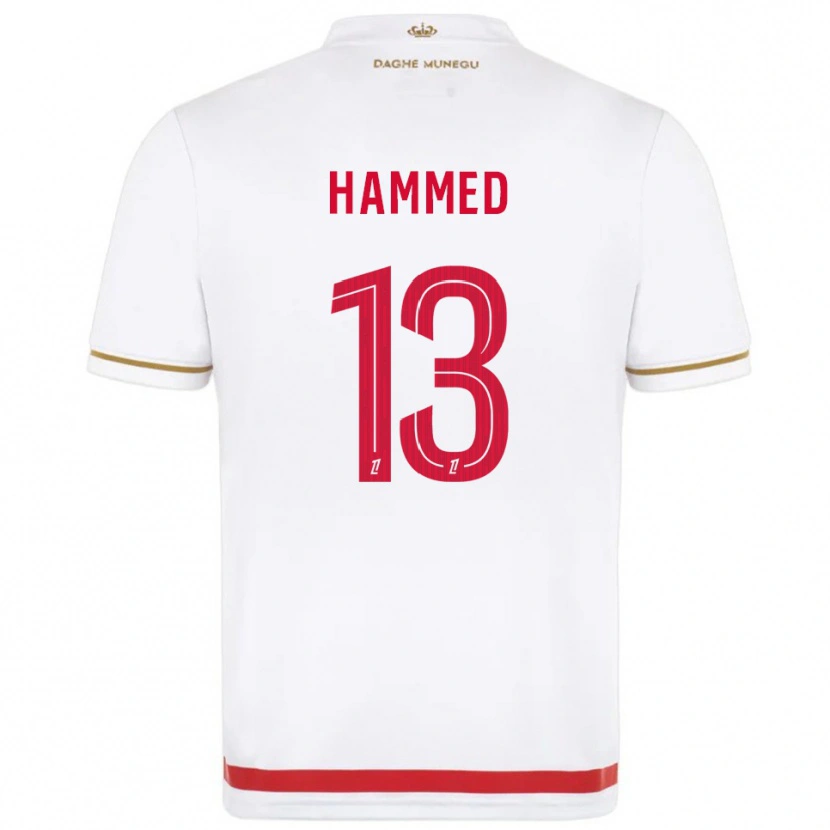 Danxen Uomo Maglia Maher Hammed #13 Rosso Bianco Kit Gara Home 2025/26 Maglietta