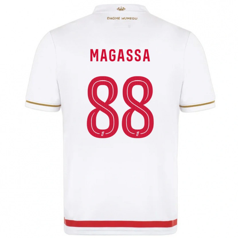 Danxen Uomo Maglia Soungoutou Magassa #88 Rosso Bianco Kit Gara Home 2025/26 Maglietta