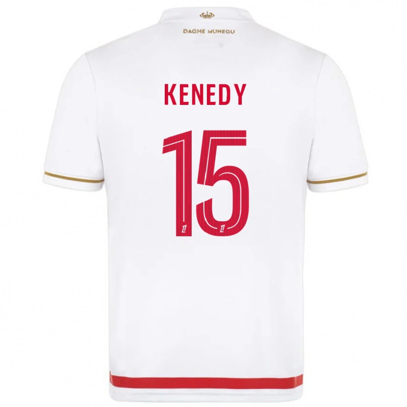 Danxen Uomo Maglia Kenedy #15 Rosso Bianco Kit Gara Home 2025/26 Maglietta