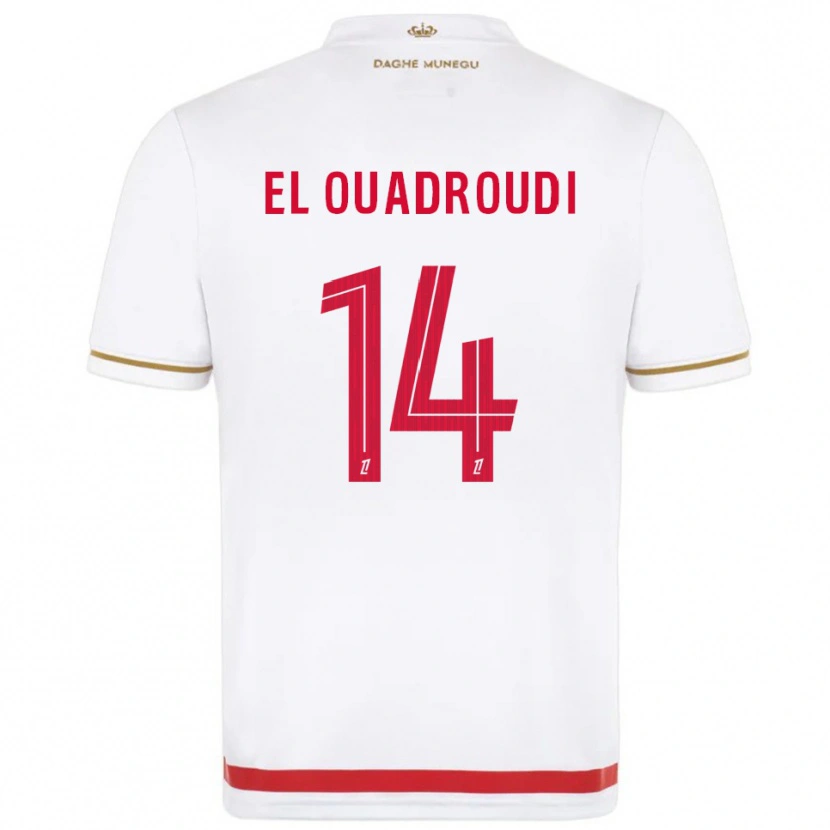 Danxen Uomo Maglia Imrane El Ouaroudi #14 Rosso Bianco Kit Gara Home 2025/26 Maglietta