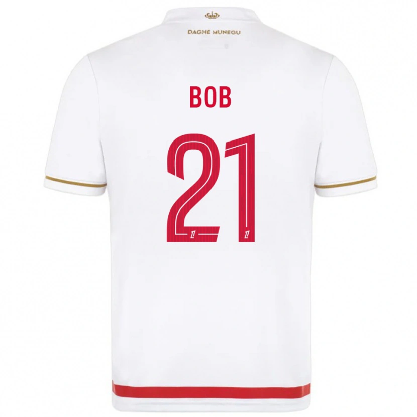 Danxen Uomo Maglia Mohamed Bob #21 Rosso Bianco Kit Gara Home 2025/26 Maglietta