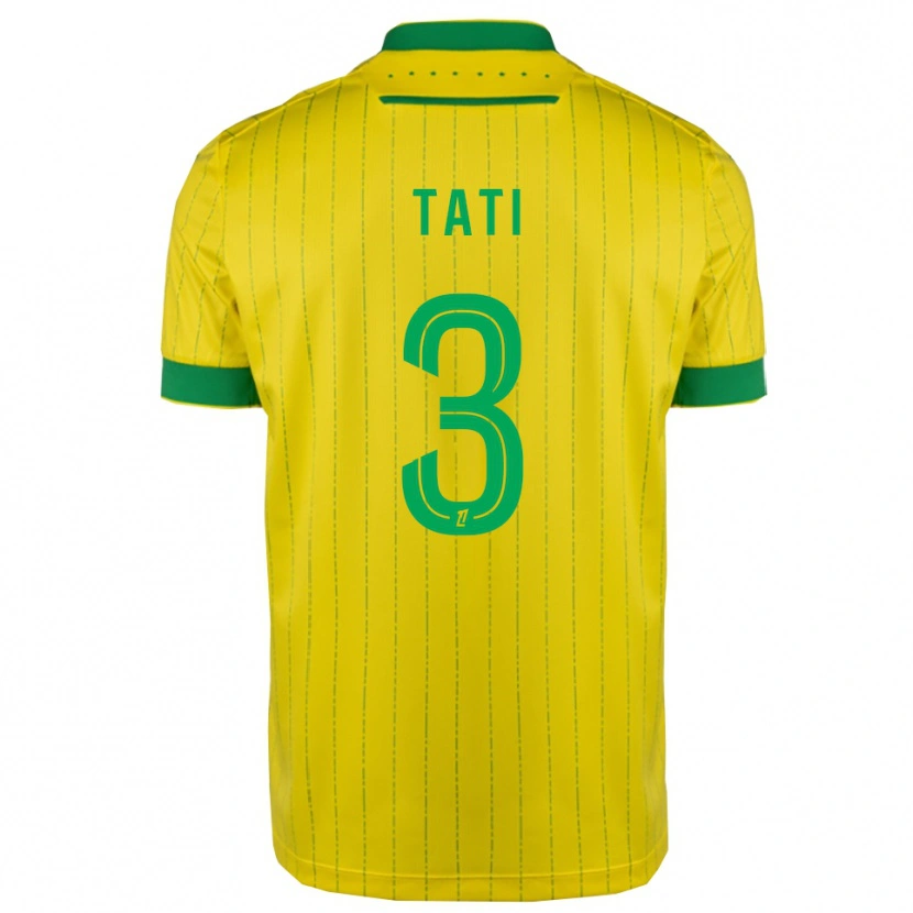 Danxen Uomo Maglia Tylel Tati #3 Giallo Verde Kit Gara Home 2025/26 Maglietta