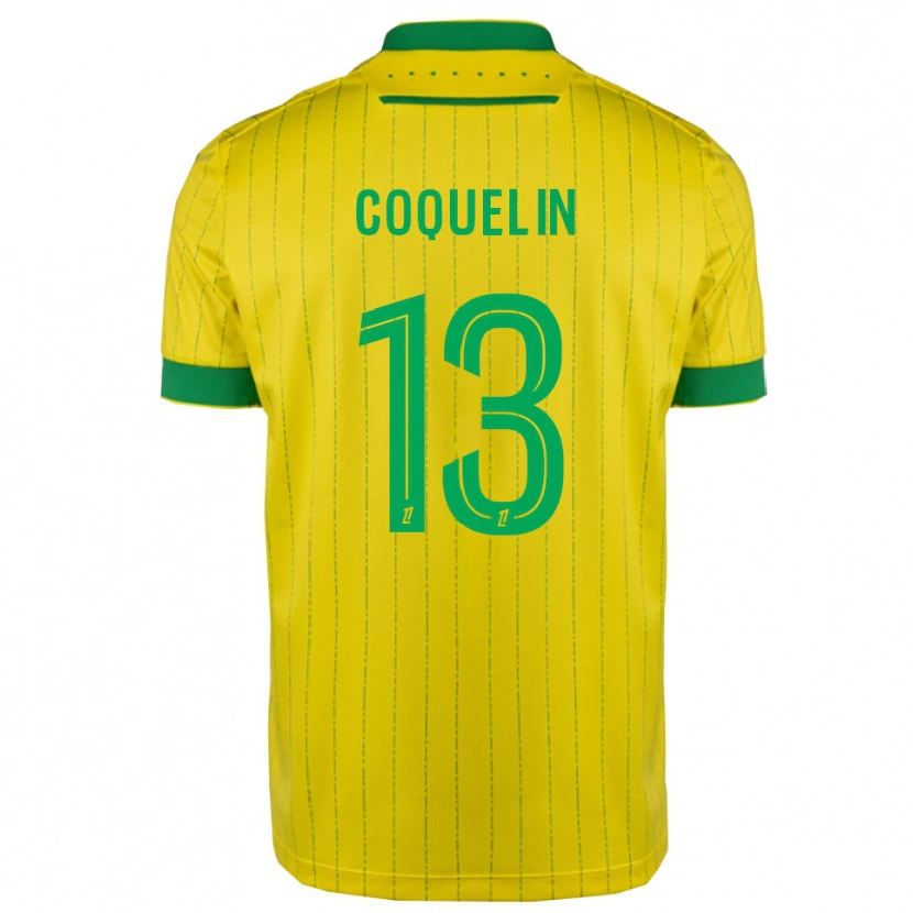 Danxen Uomo Maglia Francis Coquelin #13 Giallo Verde Kit Gara Home 2025/26 Maglietta