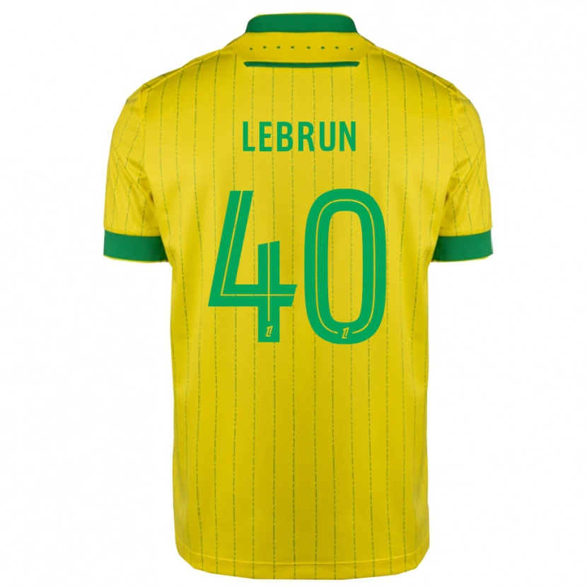 Danxen Uomo Maglia Lisa Lebrun #40 Giallo Verde Kit Gara Home 2025/26 Maglietta