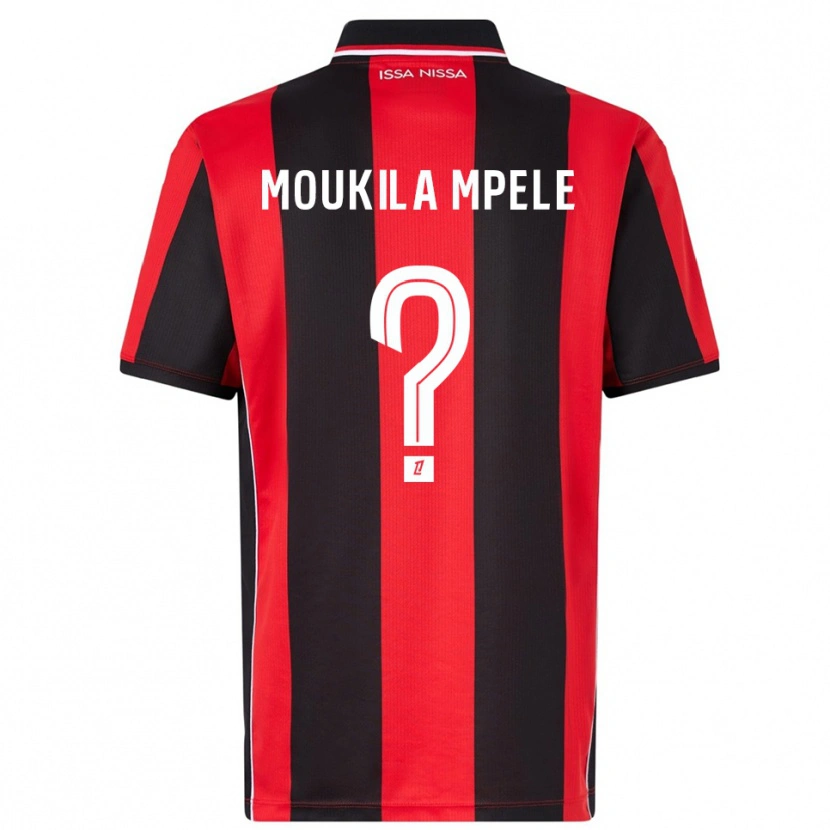 Danxen Uomo Maglia Beny Moukila Mpele #0 Rosso Nero Kit Gara Home 2025/26 Maglietta