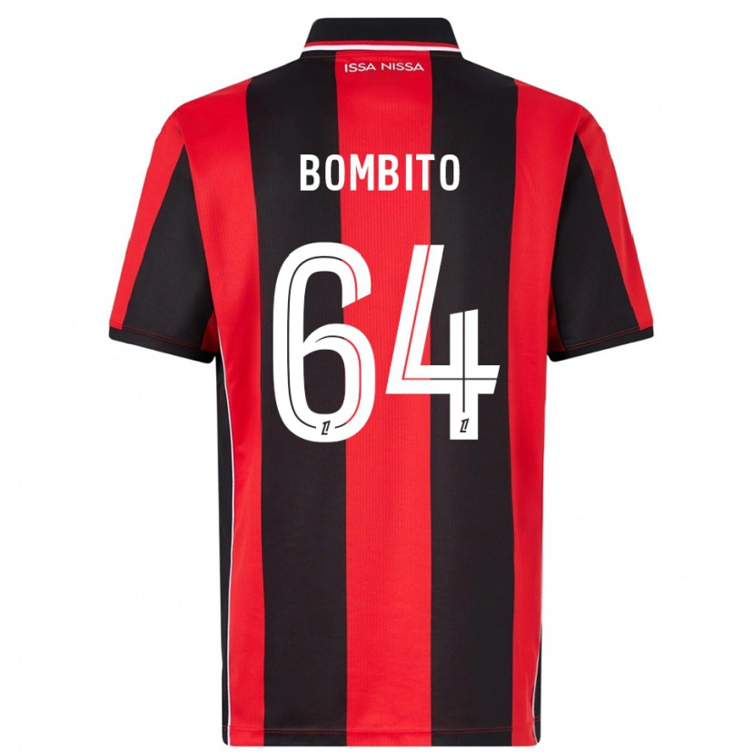 Danxen Uomo Maglia Moïse Bombito #64 Rosso Nero Kit Gara Home 2025/26 Maglietta