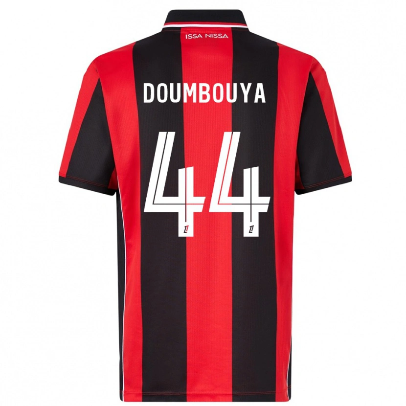 Danxen Uomo Maglia Amidou Doumbouya #44 Rosso Nero Kit Gara Home 2025/26 Maglietta