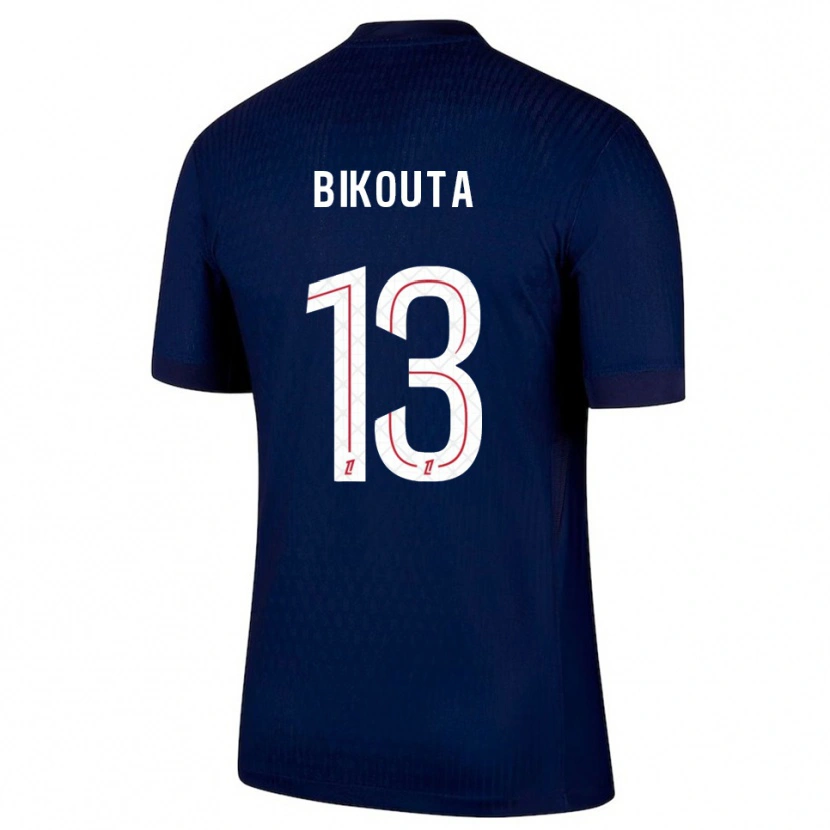 Danxen Uomo Maglia Dan-Patrice Bikouta #13 Blu Scuro Rosso Kit Gara Home 2025/26 Maglietta
