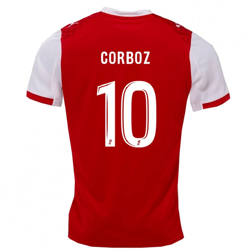 Danxen Uomo Maglia Rachel Corboz #10 Rosso Bianco Kit Gara Home 2025/26 Maglietta