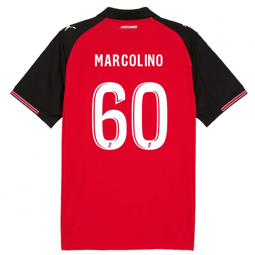Danxen Uomo Maglia Henrick Do Marcolino #60 Rosso Nero Kit Gara Home 2025/26 Maglietta