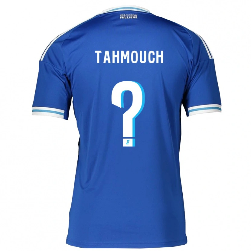 Danxen Uomo Maglia Mathieu Tahmouch #0 Blu Bianco Kit Gara Home 2025/26 Maglietta