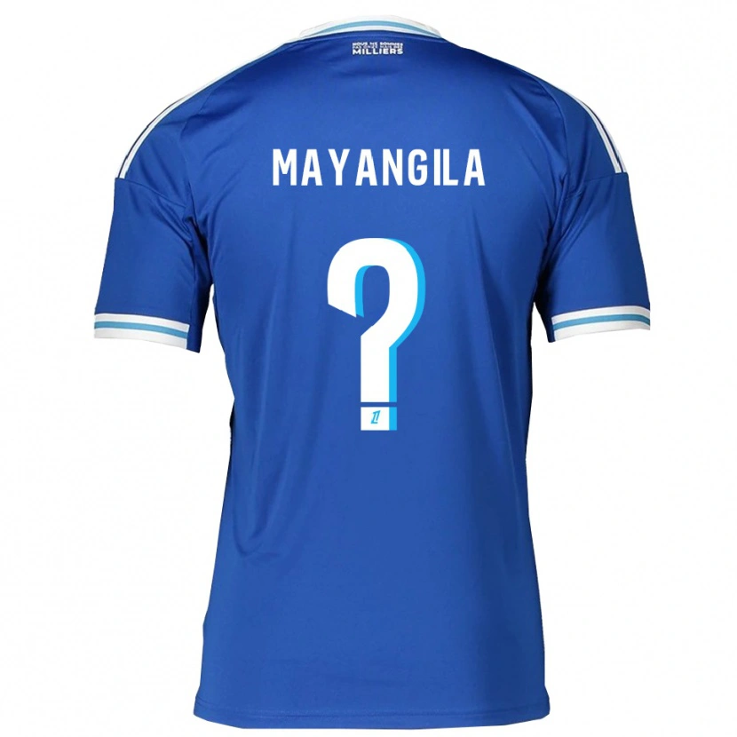 Danxen Uomo Maglia Ryan Tutu Mayangila #0 Blu Bianco Kit Gara Home 2025/26 Maglietta