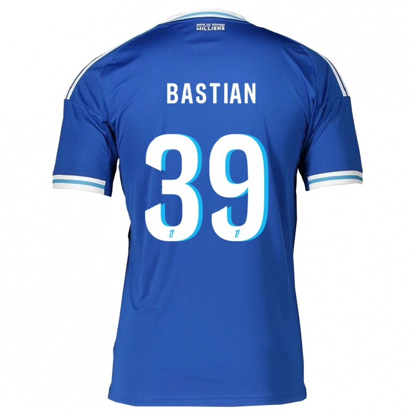 Danxen Uomo Maglia Maxime Bastian #39 Blu Bianco Kit Gara Home 2025/26 Maglietta