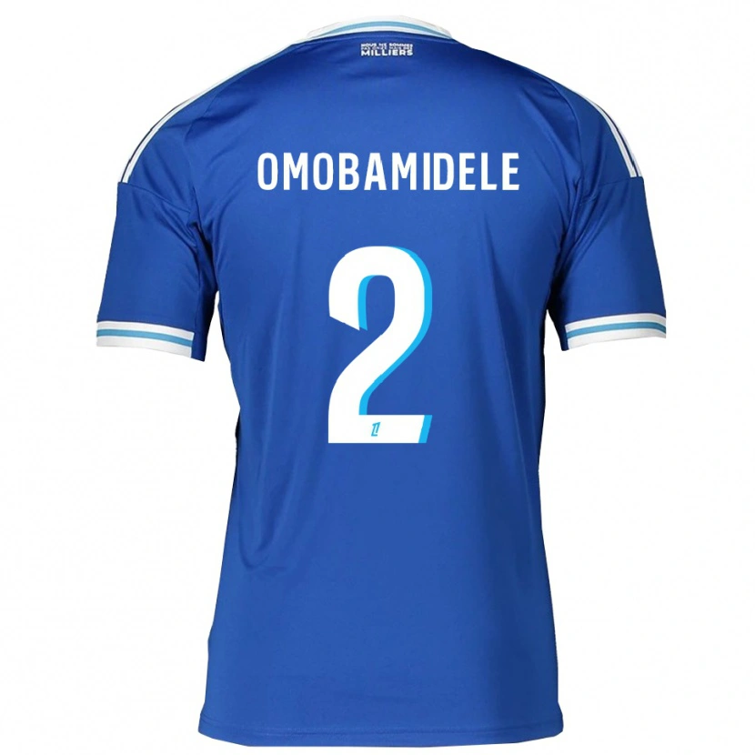 Danxen Uomo Maglia Andrew Omobamidele #2 Blu Bianco Kit Gara Home 2025/26 Maglietta