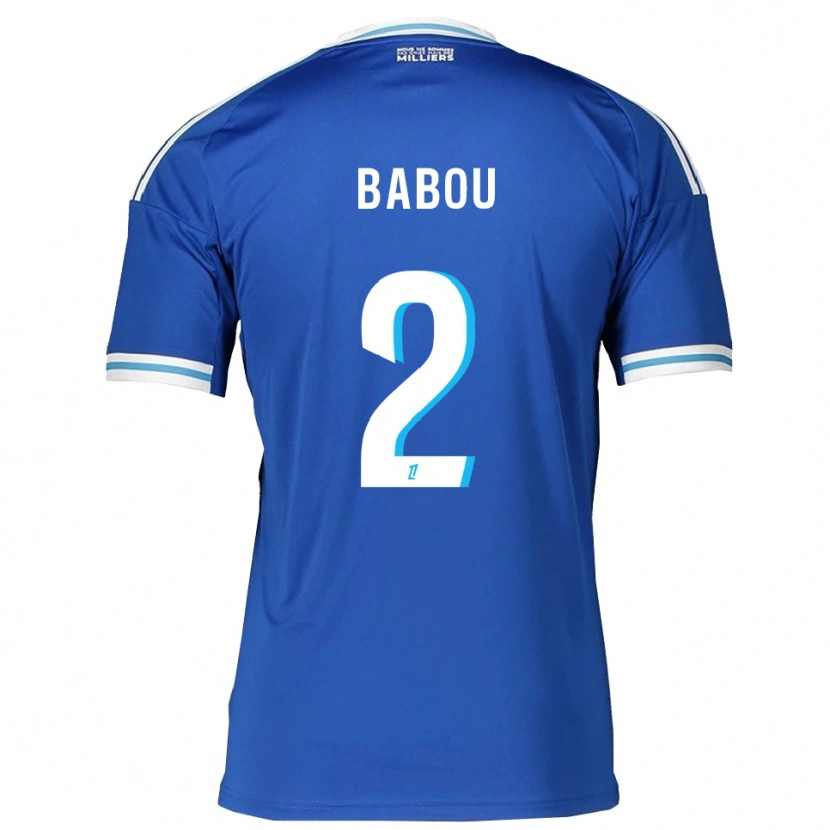 Danxen Uomo Maglia Marème Babou #2 Blu Bianco Kit Gara Home 2025/26 Maglietta