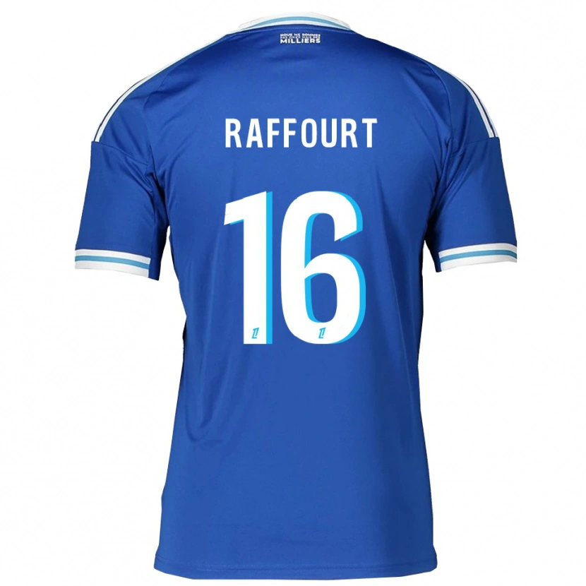 Danxen Uomo Maglia Timéo Raffourt #16 Blu Bianco Kit Gara Home 2025/26 Maglietta