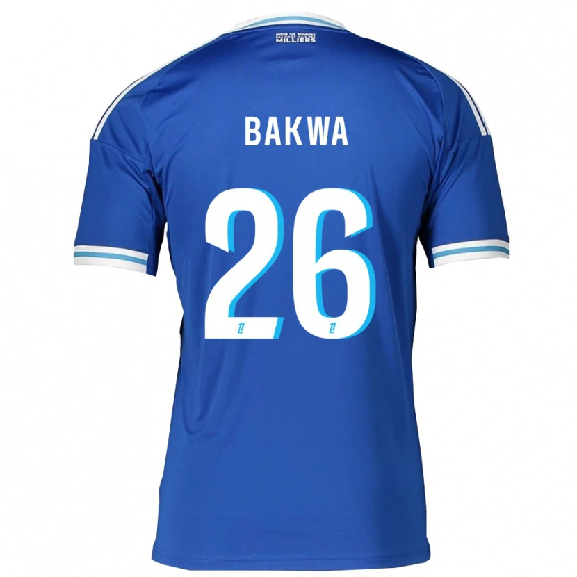 Danxen Uomo Maglia Dilane Bakwa #26 Blu Bianco Kit Gara Home 2025/26 Maglietta