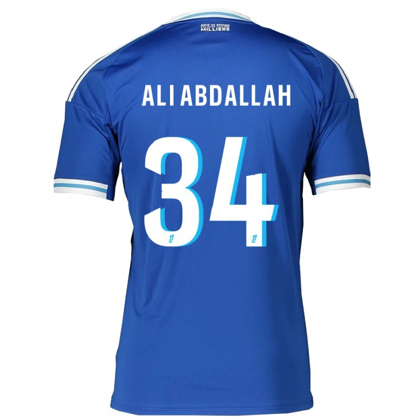 Danxen Uomo Maglia Aboubacar Ali Abdallah #34 Blu Bianco Kit Gara Home 2025/26 Maglietta