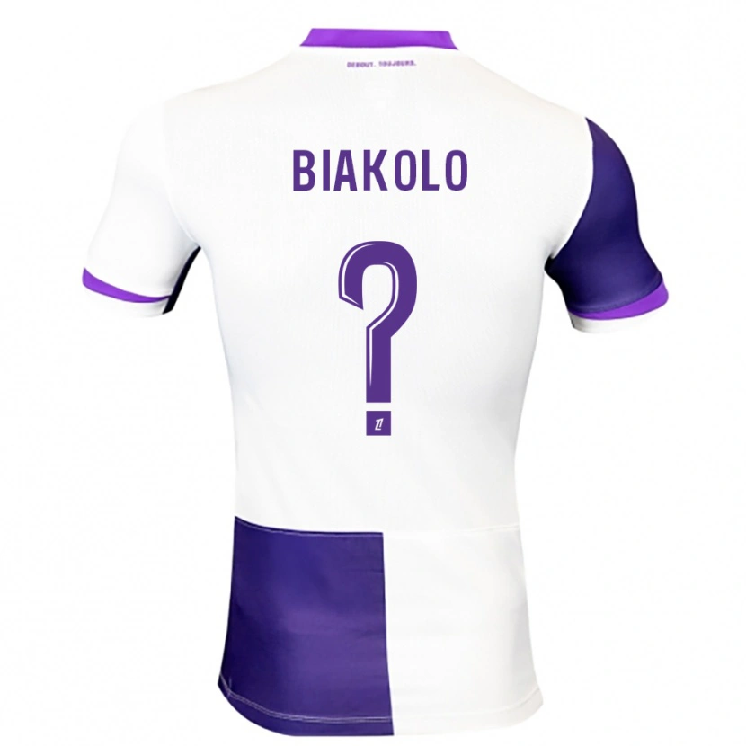 Danxen Uomo Maglia Tony Biakolo #0 Viola Bianco Kit Gara Home 2025/26 Maglietta