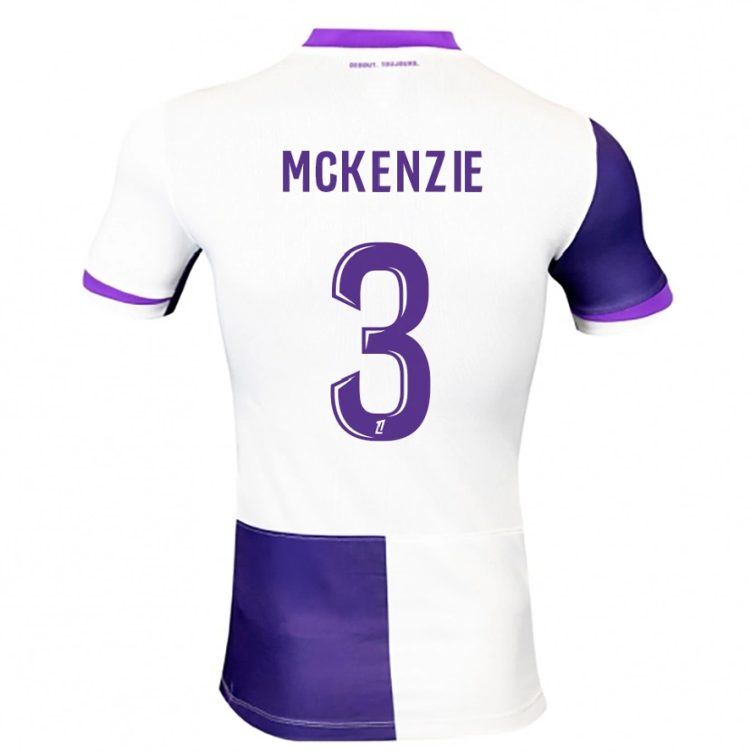 Danxen Uomo Maglia Mark Mckenzie #3 Viola Bianco Kit Gara Home 2025/26 Maglietta