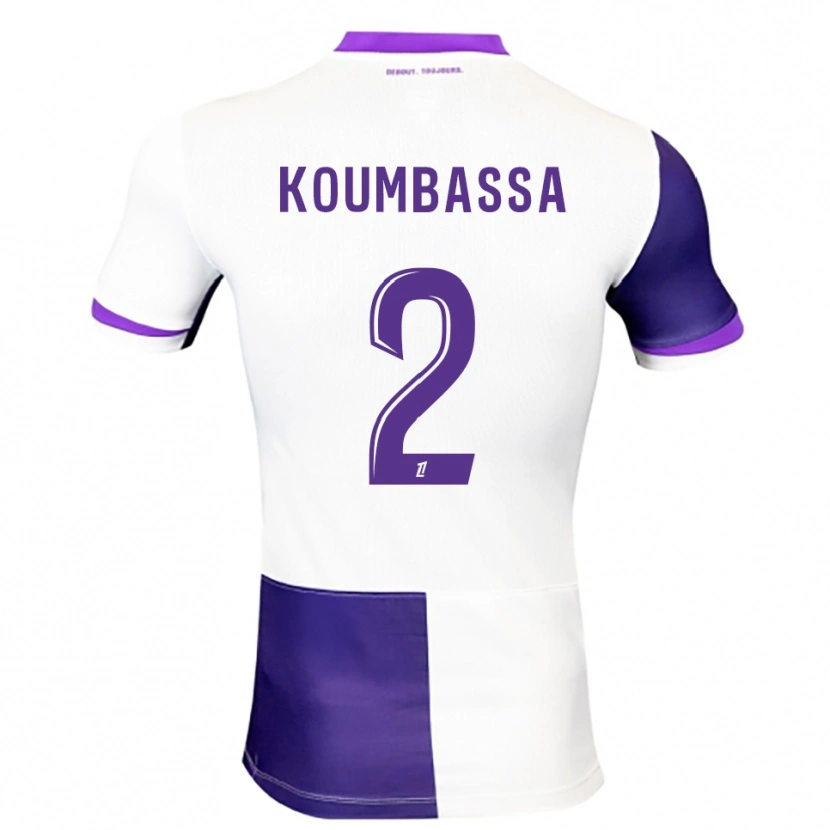 Danxen Uomo Maglia Seny Koumbassa #2 Viola Bianco Kit Gara Home 2025/26 Maglietta