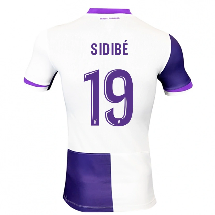 Danxen Uomo Maglia Djibril Sidibé #19 Viola Bianco Kit Gara Home 2025/26 Maglietta