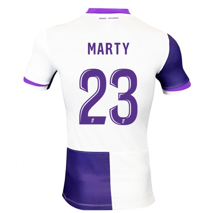 Danxen Uomo Maglia Chloé Marty #23 Viola Bianco Kit Gara Home 2025/26 Maglietta