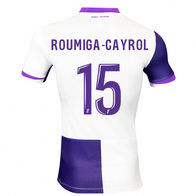 Danxen Uomo Maglia Sonia Roumiga-Cayrol #15 Viola Bianco Kit Gara Home 2025/26 Maglietta