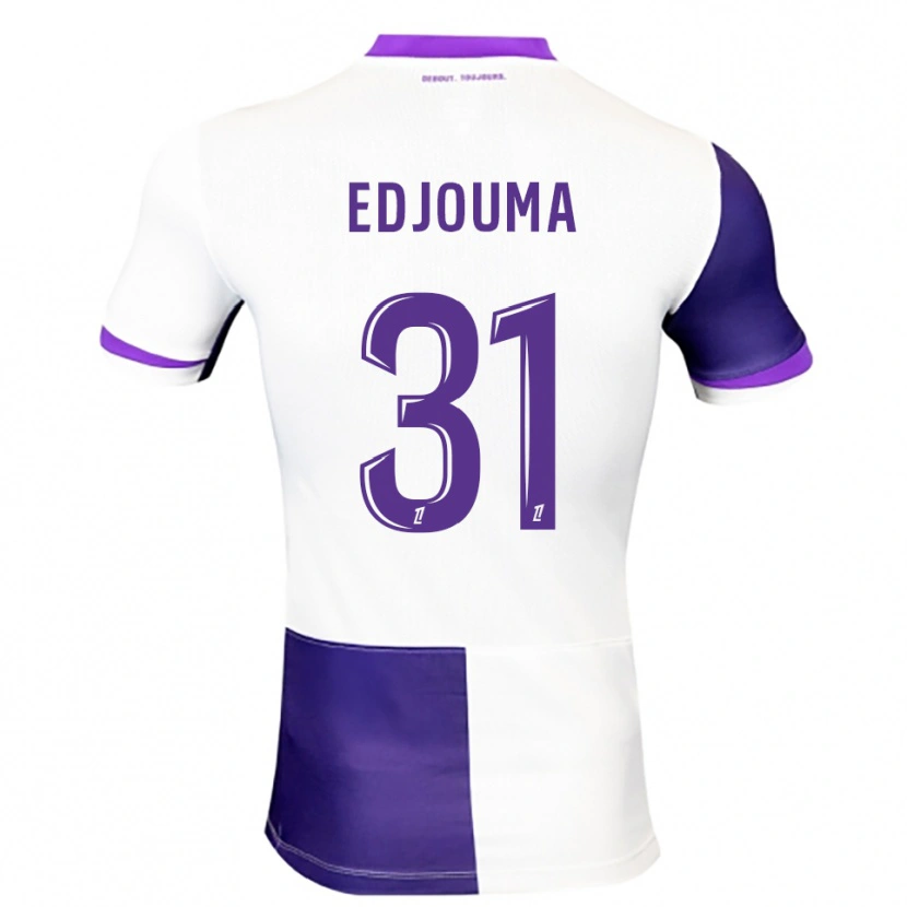 Danxen Uomo Maglia Noah Edjouma #31 Viola Bianco Kit Gara Home 2025/26 Maglietta