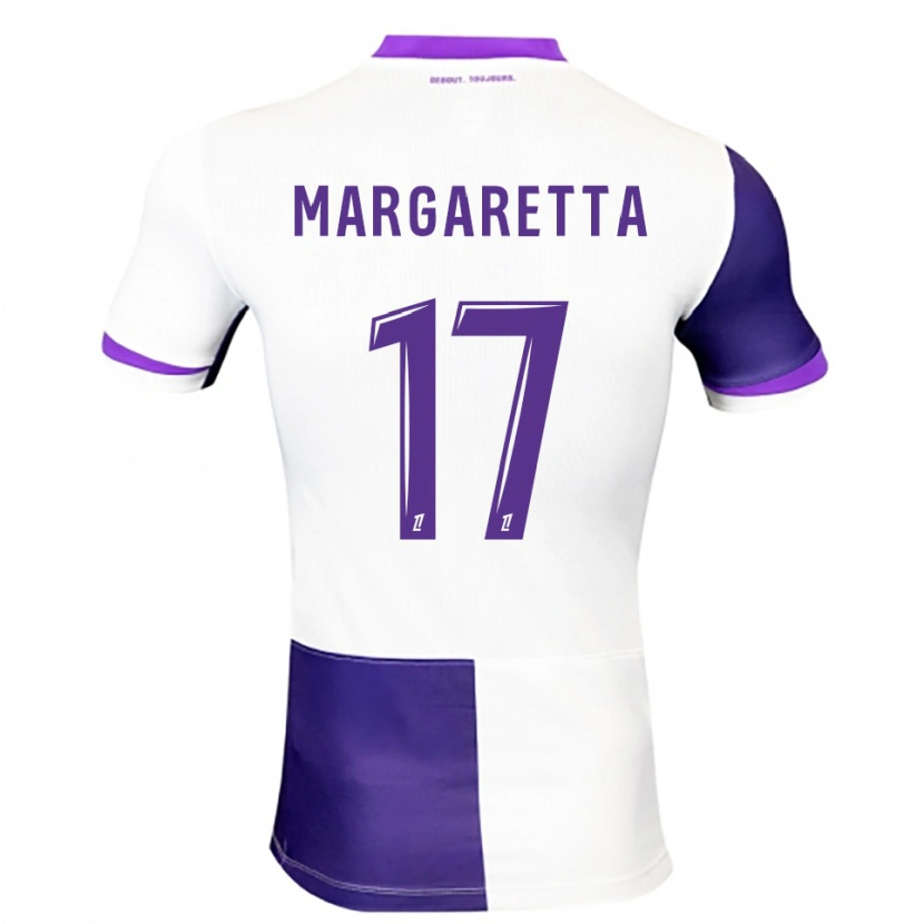 Danxen Uomo Maglia Jessica Margaretta #17 Viola Bianco Kit Gara Home 2025/26 Maglietta