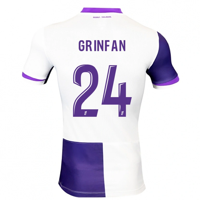 Danxen Uomo Maglia Roma Grinfan #24 Viola Bianco Kit Gara Home 2025/26 Maglietta