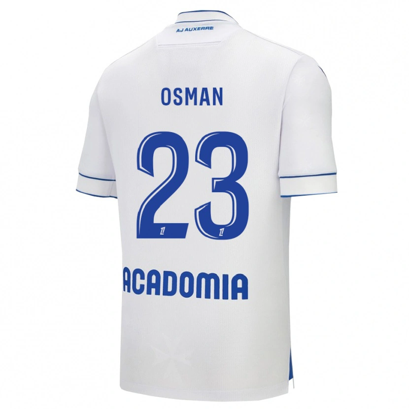 Danxen Uomo Maglia Ibrahim Osman #23 Bianco Blu Kit Gara Home 2025/26 Maglietta